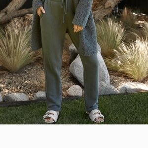 Barefoot Dreams Gray Track Pants Relaxed Fit Joggers